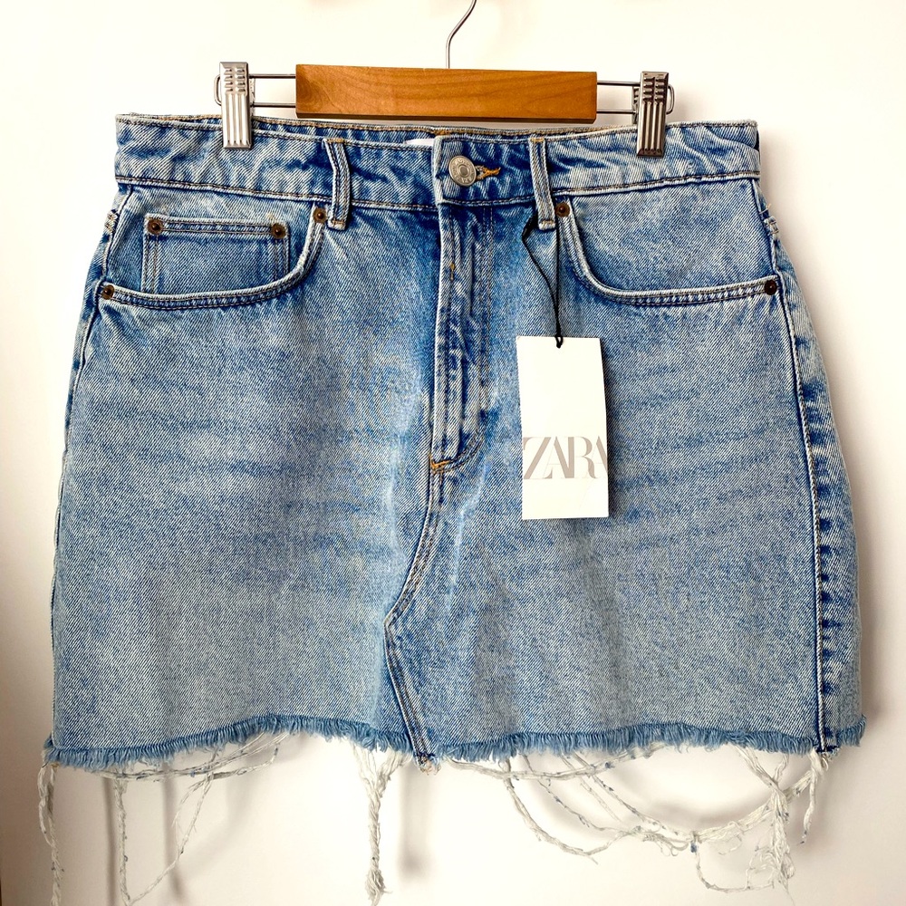 Zara Denim Mini Skirt NWT